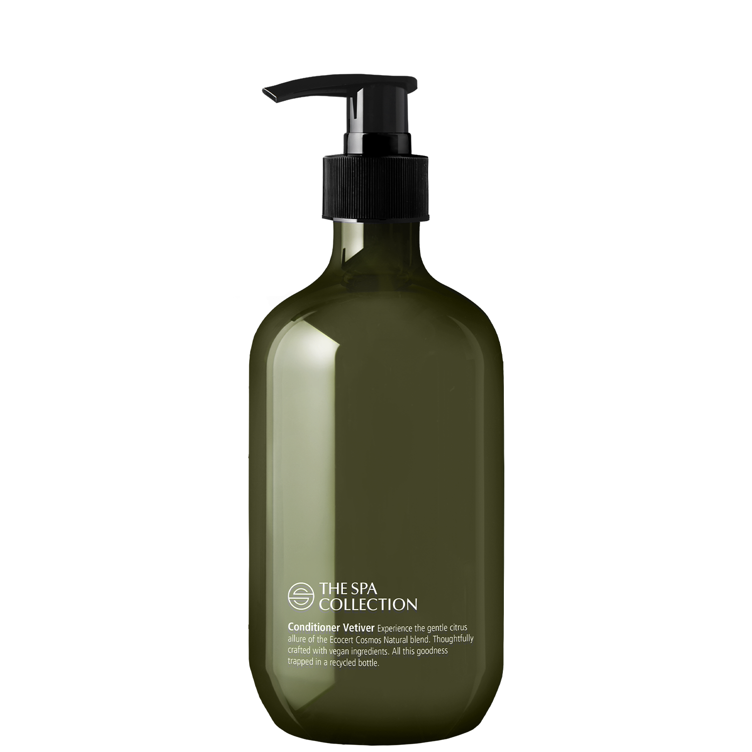 Conditioner in 475ml recycled bottle | The Spa Collection Vetiver | Ecocert Cosmos Natural | Green Key approved