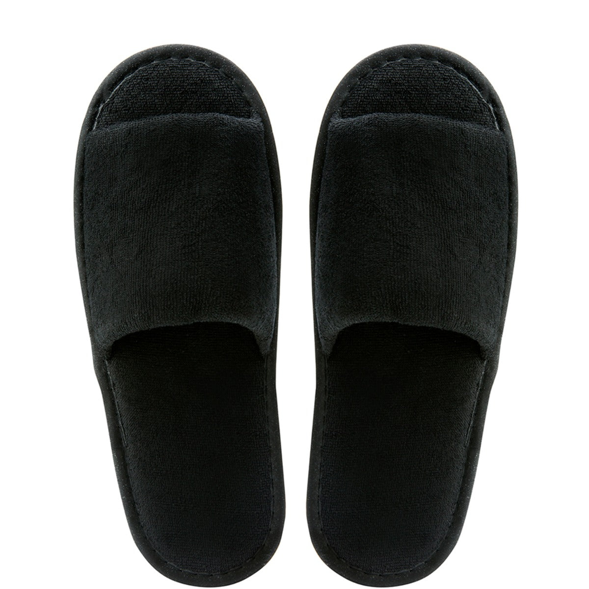 Black open toe - Bath slipper in paper band
