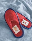 Kinder-Badeschlappen rot - Größe 27/17 cm (Karton mit 60 Stück)