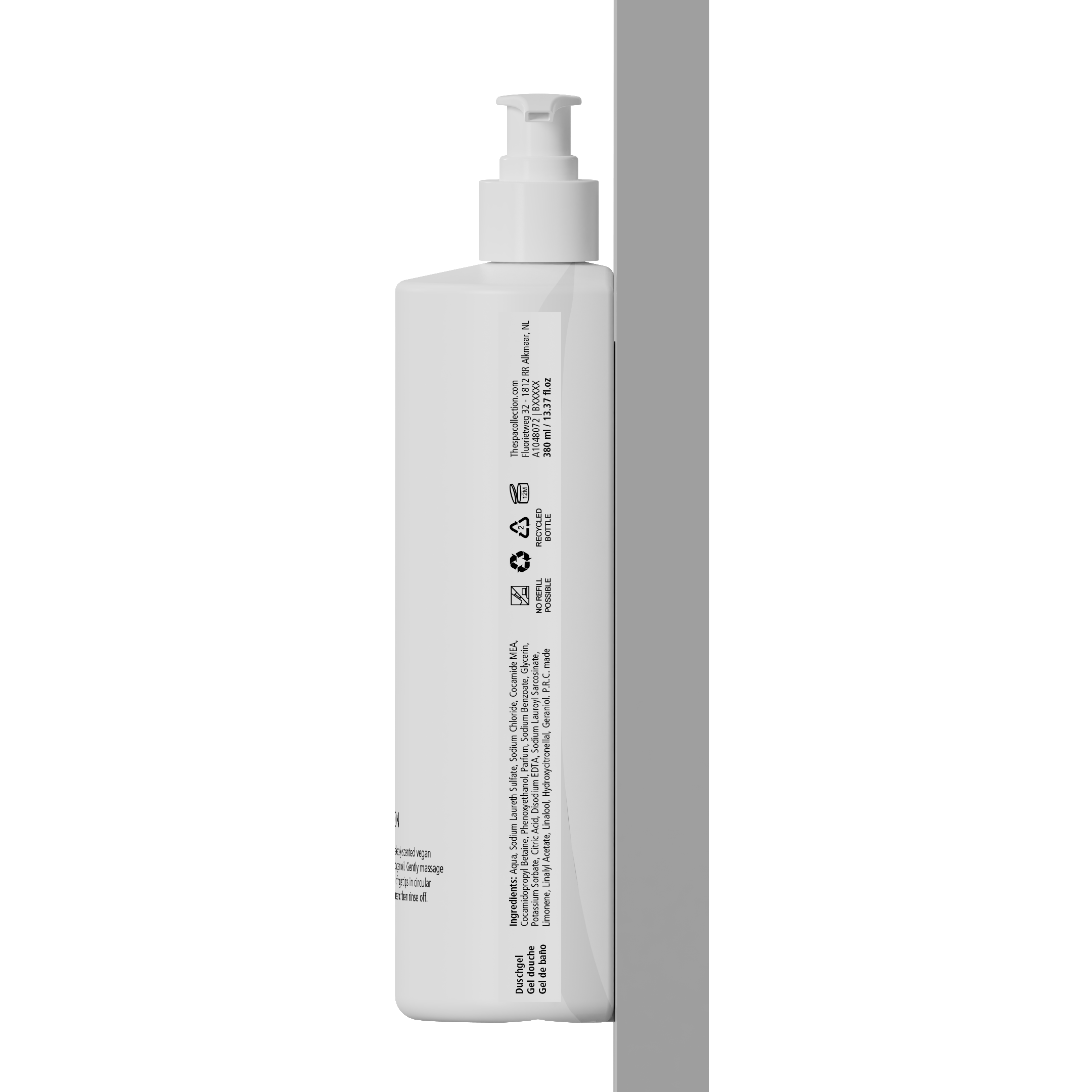 Body wash 380ml – The Spa Collection Lemongrass – Invisible dispenser