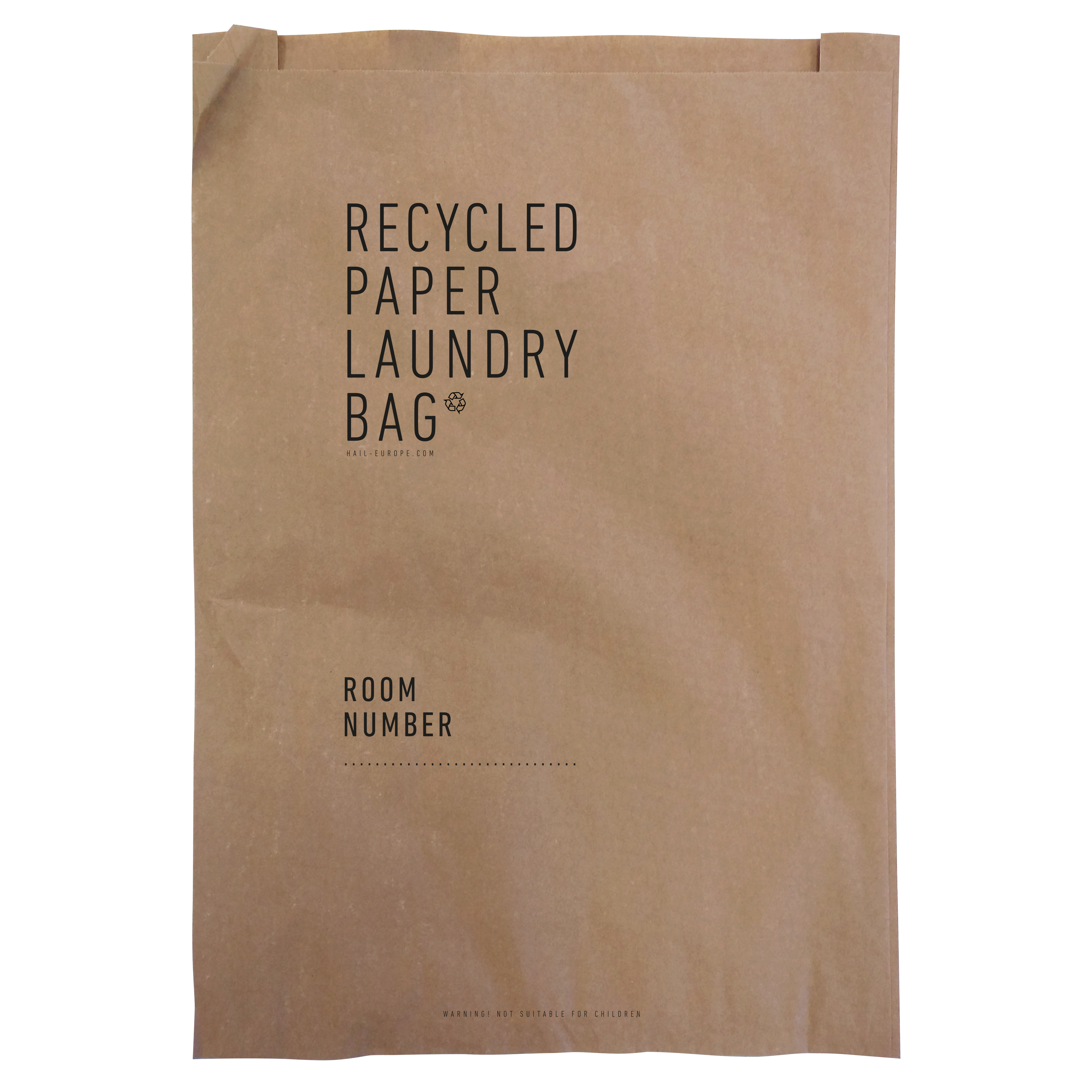 Recycled paper laundry bag