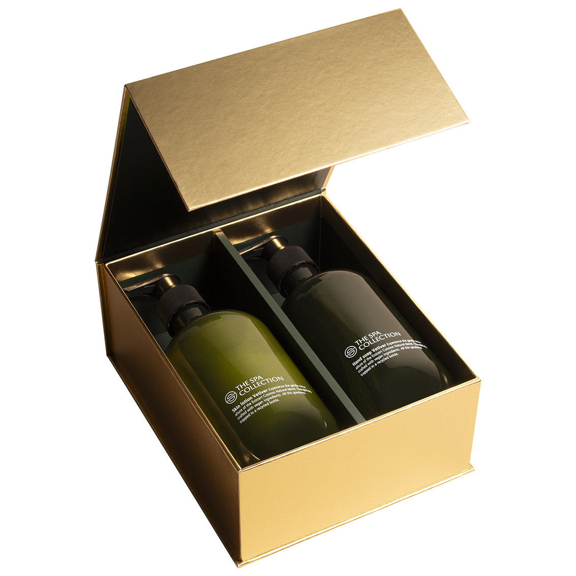 Luxury gift box | The Spa Collection Vetiver 2x475ml | Ecocert Cosmos Natural