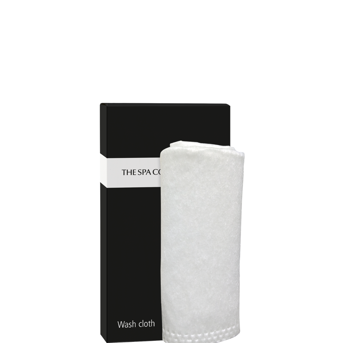 Washcloth in black paper box - The Spa Collection (Box of 500 pieces)