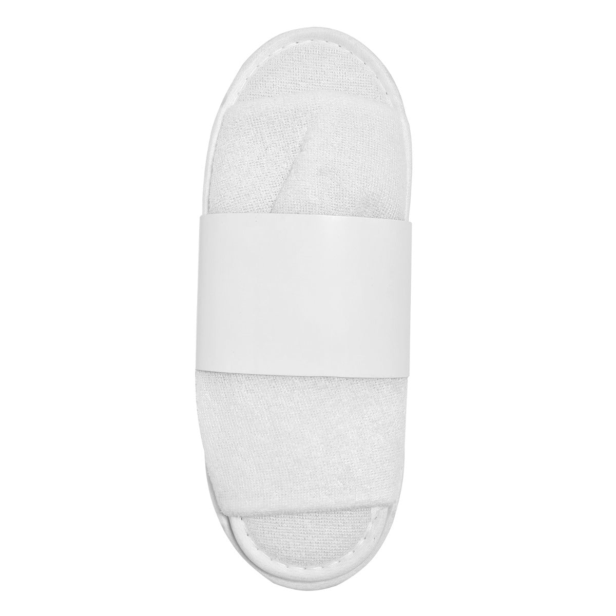 White open toe - Bath slipper in paper band