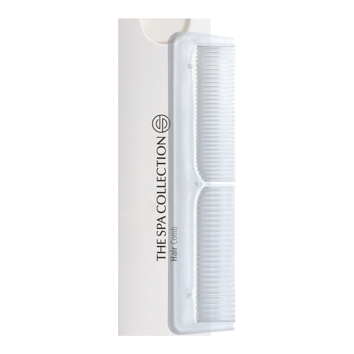Comb in white sleeve - The Spa Collection