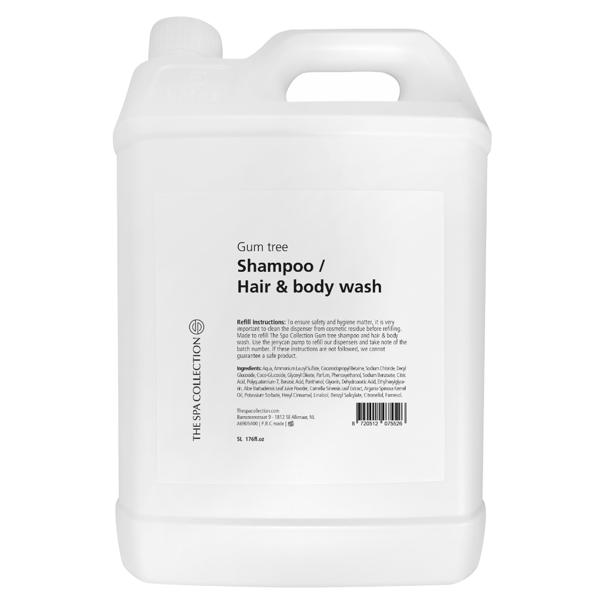 Green tea shampoo/hair & body wash - 5 liter jerrycan (Box of 2 pieces)