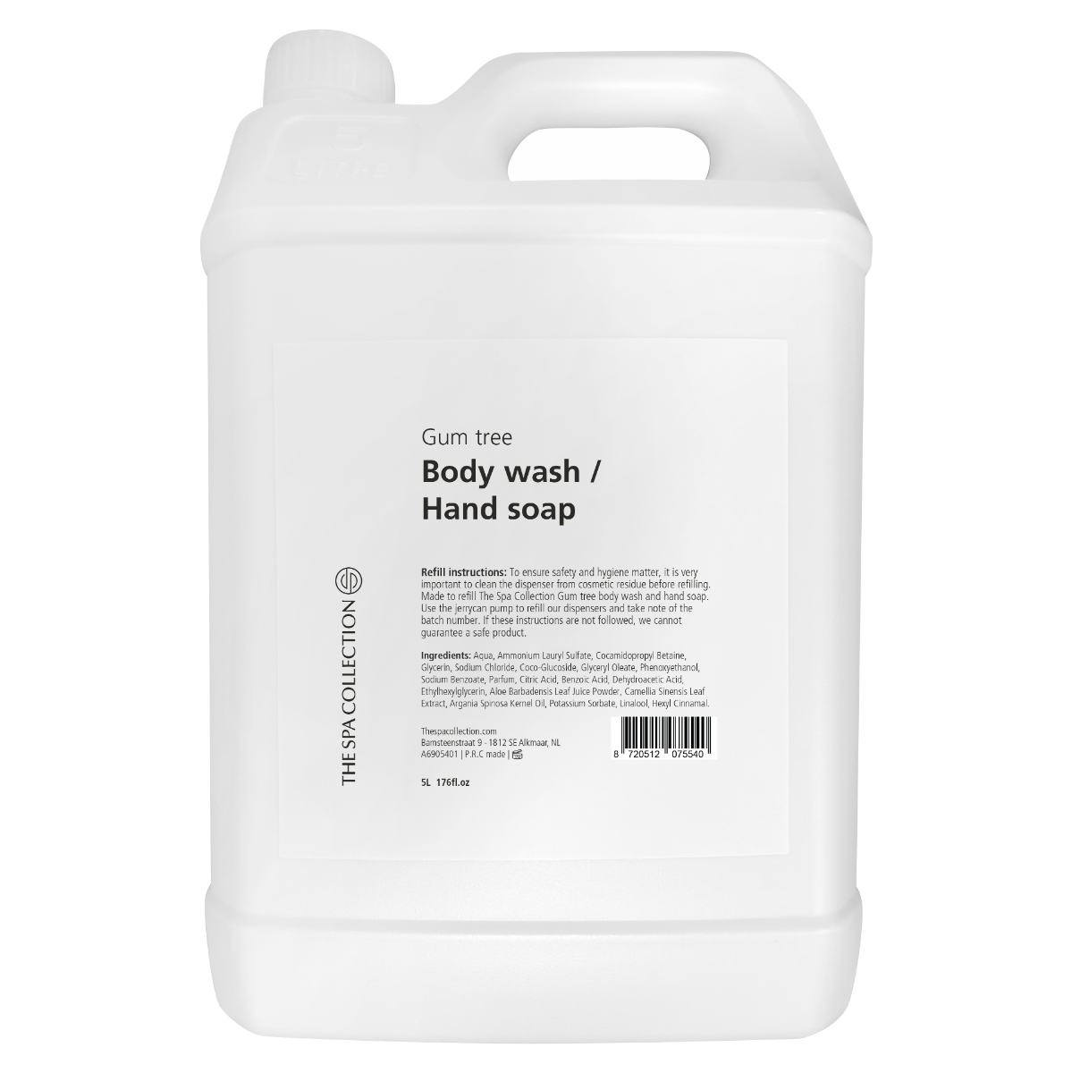 Gum tree body wash/hand soap - 5 liter jerrycan