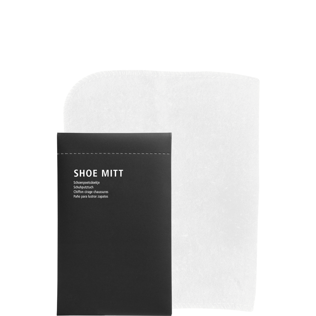 Shoe shine (mitt) eco organic cotton - Stone Paper sachet (Box of 500 pieces)