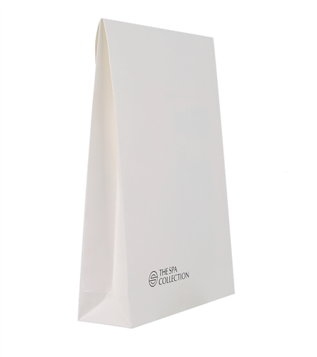 White paper gift bag - The Spa Collection